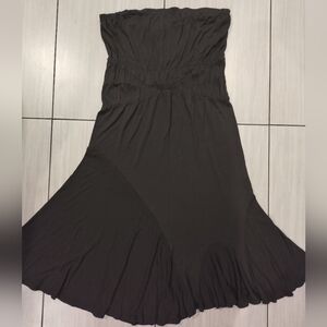 Park Vogel Blk Strapless Dress